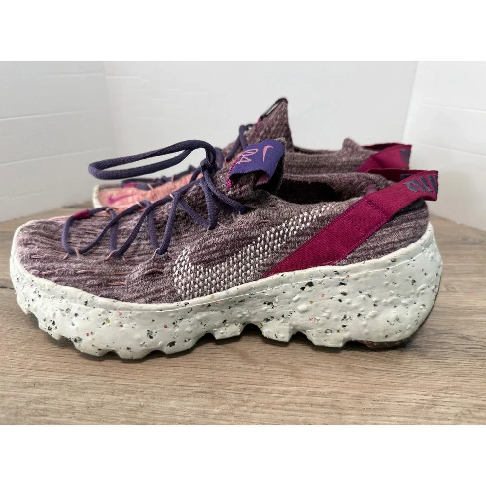Nike Space Hippie 04 Womens Sz 9 Running Shoes Cactus Flower Gravity Purple Pink